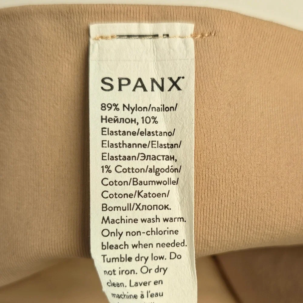 Spanx Women Shaping Thong Beige 3X Ecocare Seamless High Waist Underwear‎ NWT